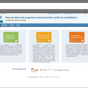 Base de datos de programas de protección social no contributiva en América Latina y el Caribe